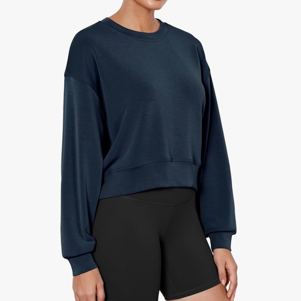 Ododos Modal Crew Neck Pullover Sweatshirt